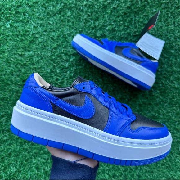Nike Air Jordan 1 Elevate Low Black / Hyper Royal - Picture 5 of 9